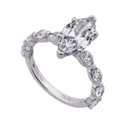 7/8ct. t.w. Diamond Engagement Ring in 14K White Gold