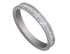 1/2ct. t.w. Baguette and Round Diamond Fashion Ring in 14K White Gold