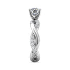 1/3ct. t.w. Round Cut Diamond Engagement Ring in 14K White Gold