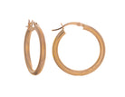 Round Hoop Earrings in 10K Yellow Gold