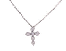 1/3ct. t.w. Diamond Cross Pendant in 14K White Gold