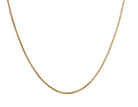20" 1.3mm Gold Rounded Box Chain in 14K Yellow Gold
