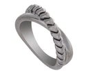 Sterling Silver Crossover Fashion Ring
