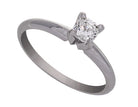 2/5ct. Cushion Cut Solitaire Diamond Engagement Ring in 14K White Gold