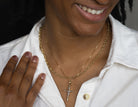 Crucifix Pendant in 14K Yellow and White Gold
