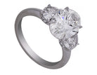 3 7/8ct. t.w. Oval Cut Newborn Lab Created Diamond Engagement Ring in 14K White Gold