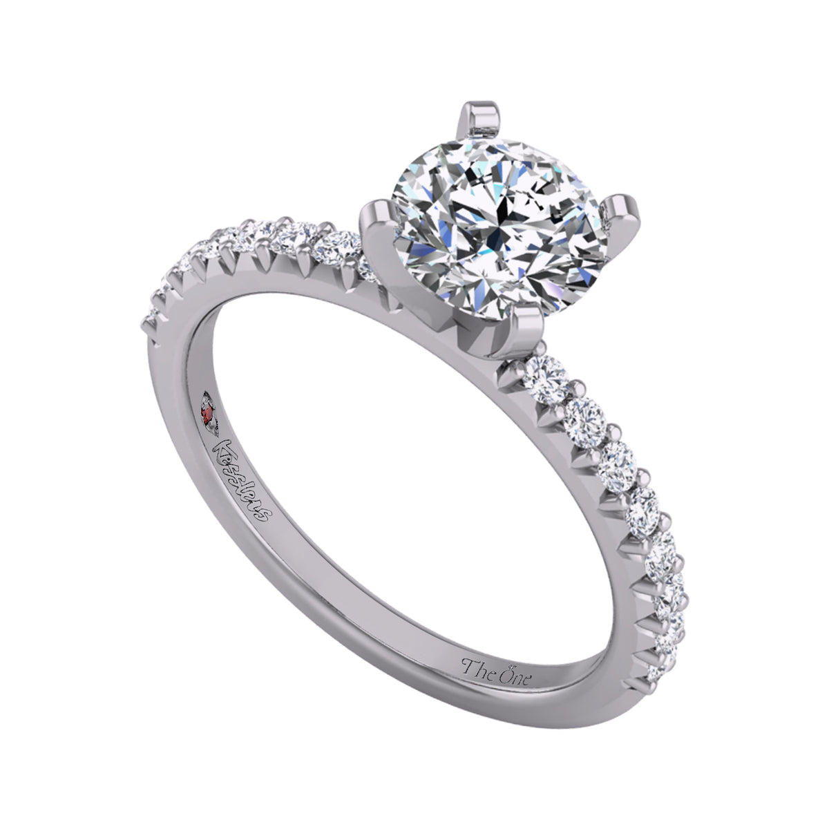 1/4ct. t.w. Diamond Engagement Ring in 14K White Gold