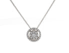 1/4ct. t.w. Diamond Cluster Pendant in 14K White Gold