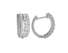 1/2ct. t.w. Diamond Hoop Earrings in 14K White Gold