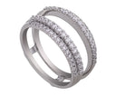1/2ct. t.w. Diamond Wedding Guard Ring in 14K White Gold
