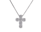 1ct. t.w. Diamond Cross Pendant in 14K White Gold
