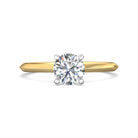 .04ct. t.w. Round Cut Diamond Engagement Ring in 14K Yellow and White Gold