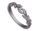 Leafy Fashion Ring in 14K White Gold