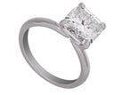 4ct. Cushion Cut Newborn Lab Created Solitaire Engagement Ring in 14K White Gold