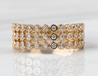 1/3ct. t.w. 3-Row Diamond Fashion Ring in 14K Yellow Gold