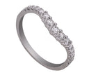 1/3ct. t.w. Chevron Diamond Anniversary Ring in 14K White Gold