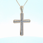 1/2ct. t.w. Diamond Cross Pendant in 10K Yellow Gold