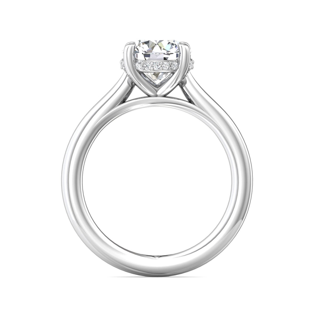 1/14ct. t.w. Diamond Engagement Ring in 14K White Gold