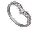 2/5ct. t.w. Chevron Diamond Anniversary Ring in 14K White Gold