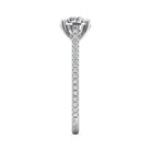 1/5ct. t.w. Round Cut Diamond Engagement Ring in 14K White Gold
