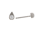 1/5ct. t.w. Newborn Lab Created Diamond Teardrop Stud Earrings in 14K White Gold