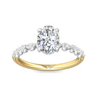 1/3ct. t.w. Diamond Engagement Ring in 14K White and Yellow Gold