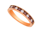 1/2ct. t.w. Red and White Diamond Ring in 14K Rose Gold