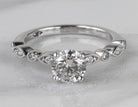 1 1/8ct. t.w. Kessler 81 Newborn Lab Created Round Cut Diamond Engagement Ring in 14K White Gold