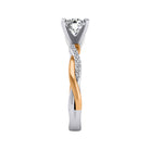1/10ct. t.w. Diamond Engagement Ring in 14K White and Yellow Gold