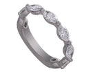 2ct. t.w. Marquise Cut Newborn Lab Created Diamond Anniversary Ring in 14K White Gold