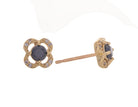 1/3ct. t.w. Black and White Diamond Earrings in 10K Yellow Gold