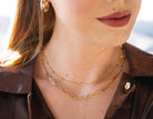 Flat Station Singapore Chain in 14K Yellow Gold