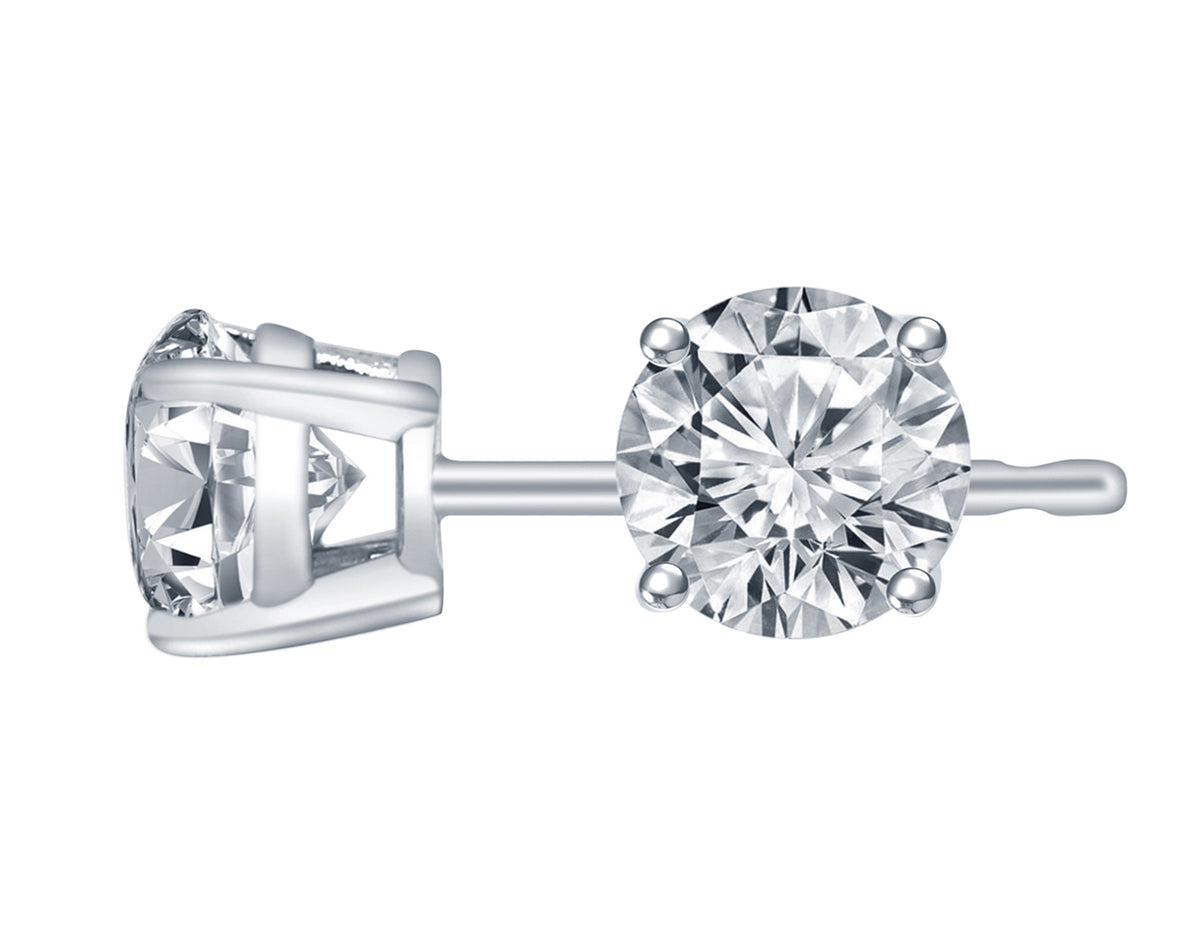 1 1/4ct. t.w. Diamond Stud Earrings in 14K White Gold