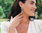 1/10ct. t.w. Diamond Oval Link Earrings in Sterling Silver