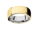 8mm Men's Wedding Ring in 14K Yellow & White Gold