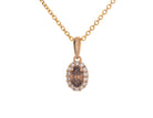 2/5ct. t.w. Brown and White Diamond Pendant in 14K Yellow Gold