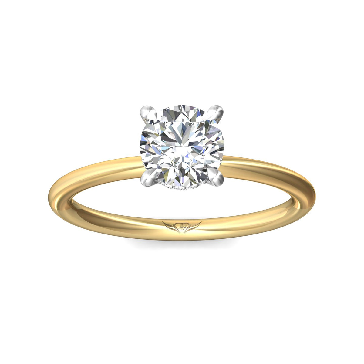 .04ct. t.w. Diamond Engagement Ring in 14K Yellow & White Gold