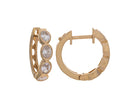 7/8ct. t.w. Diamond Hoop Earrings in 14K Yellow Gold