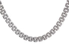 1/4ct. t.w. Diamond Panther Link Necklace in Sterling Silver