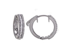 1/2ct. t.w. Diamond Hoop Earrings in 14K White Gold