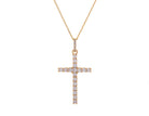 1/2ct. t.w. Newborn Lab Created Diamond Cross Pendant in 14K Yellow Gold