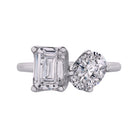 3 5/8ct. t.w. 2-Stone Diamond Engagement Ring in 14K White Gold