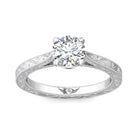 .05ct. t.w. Round Cut Diamond Engagement Ring in 14K White Gold