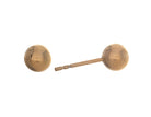 Stainless Steel/Gold-IP 6mm Ball Stud Earrings