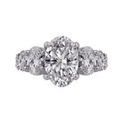 2 1/2ct. t.w. Oval Cut Diamond Engagement Ring in 14K White Gold