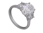 3 7/8ct. t.w. Oval Cut Newborn Lab Created Diamond Engagement Ring in 14K White Gold