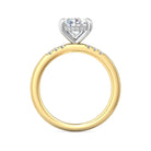 1/8ct. t.w. Diamond Engagement Ring in 14K White and Yellow Gold