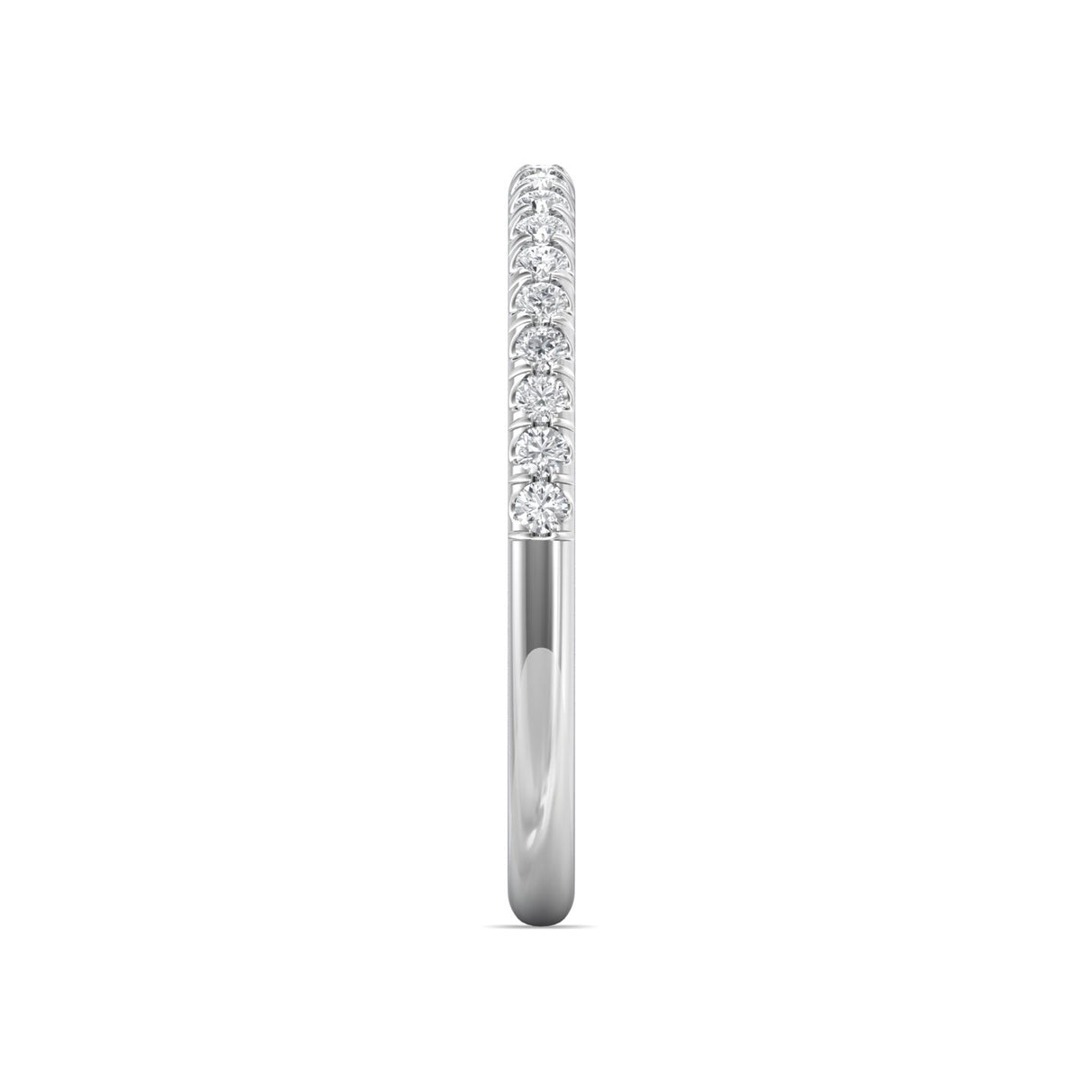 1/4ct. t.w. Round Cut Diamond Wedding Ring in 14K White Gold