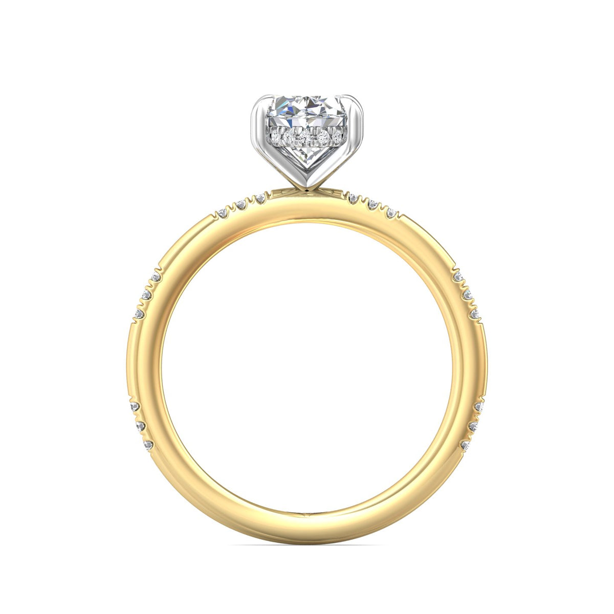 1/7ct. t.w. Diamond Engagement Ring in 14K Yellow and White Gold