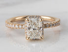 1 9/10ct. t.w. Emerald Cut Newborn Lab Created Diamond Engagement Ring in 14K Yellow Gold